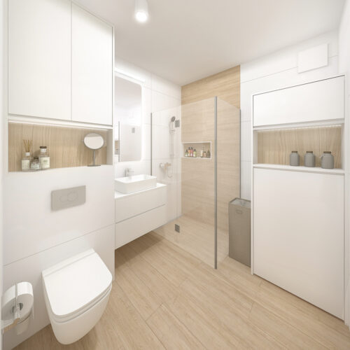 Wizualizacja łazienki widok 1 v4