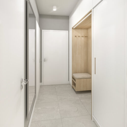 Wizualizacja przedpokoju widok 3 v2